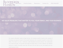 Tablet Screenshot of bloomgrenhanson.com